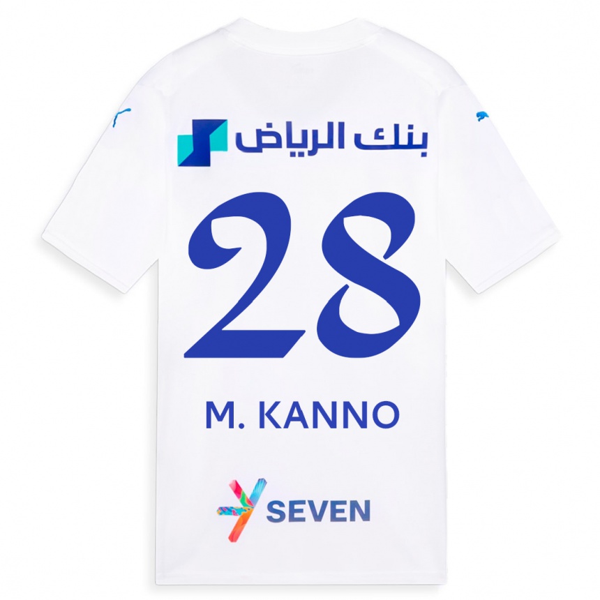 Niño Fútbol Camiseta Mohamed Kanno #28 Blanco 2ª Equipación 2023/24