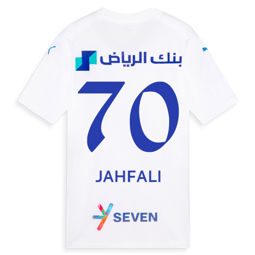 Niño Fútbol Camiseta Mohammed Jahfali #70 Blanco 2ª Equipación 2023/24