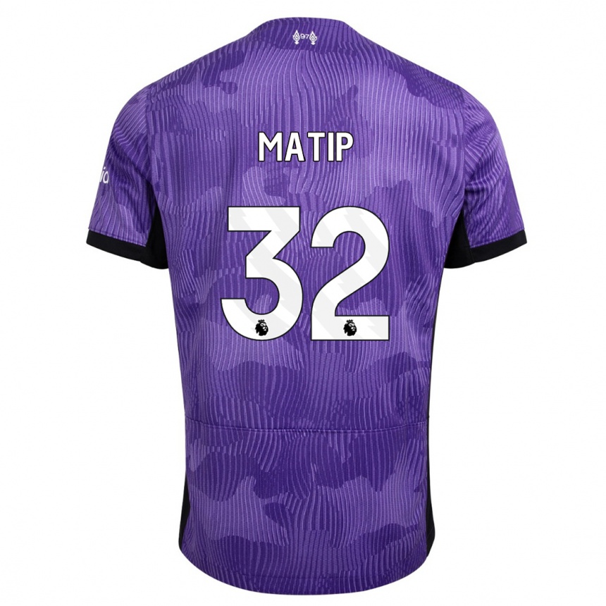 Niño Fútbol Camiseta Joel Matip #32 Púrpura Equipación Tercera 2023/24