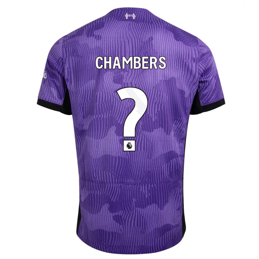 Niño Fútbol Camiseta Luke Chambers #0 Púrpura Equipación Tercera 2023/24