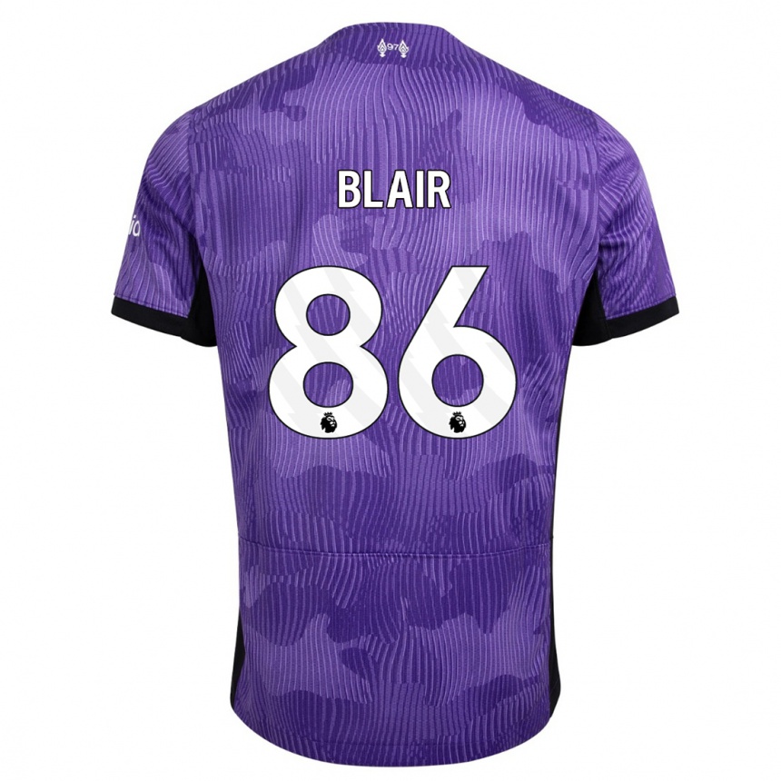 Niño Fútbol Camiseta Harvey Blair #86 Púrpura Equipación Tercera 2023/24