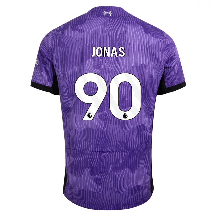 Niño Fútbol Camiseta Lee Jonas #90 Púrpura Equipación Tercera 2023/24