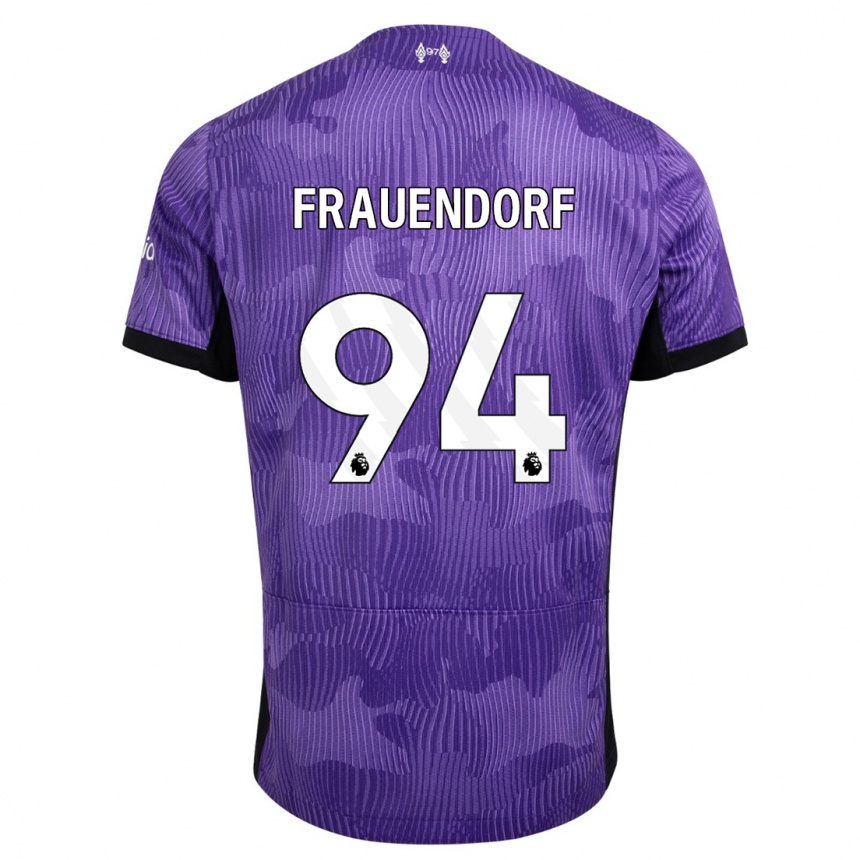 Niño Fútbol Camiseta Melkamu Frauendorf #94 Púrpura Equipación Tercera 2023/24