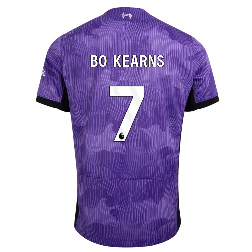 Niño Fútbol Camiseta Missy Bo Kearns #7 Púrpura Equipación Tercera 2023/24