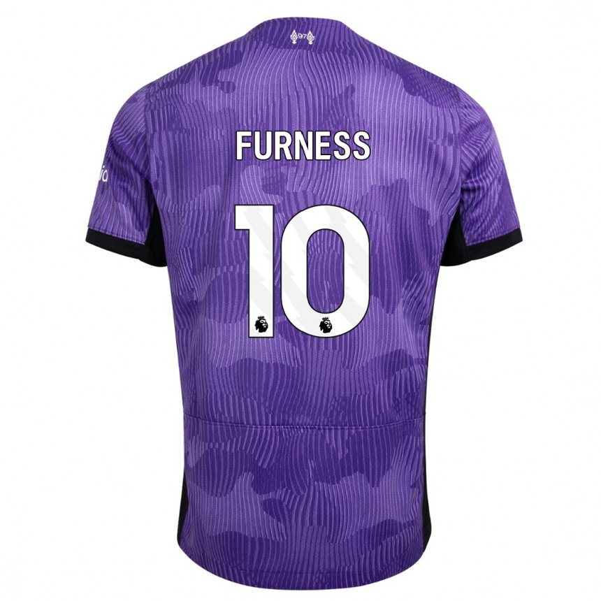 Niño Fútbol Camiseta Rachel Furness #10 Púrpura Equipación Tercera 2023/24