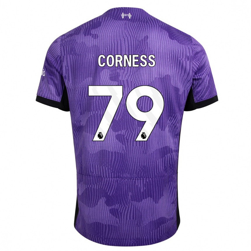 Niño Fútbol Camiseta Dominic Corness #79 Púrpura Equipación Tercera 2023/24