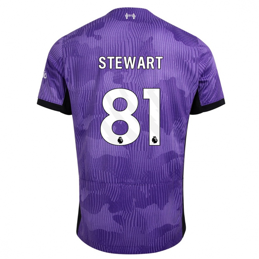 Niño Fútbol Camiseta Layton Stewart #81 Púrpura Equipación Tercera 2023/24