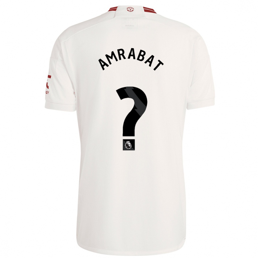 Niño Fútbol Camiseta Sofyan Amrabat #0 Blanco Equipación Tercera 2023/24