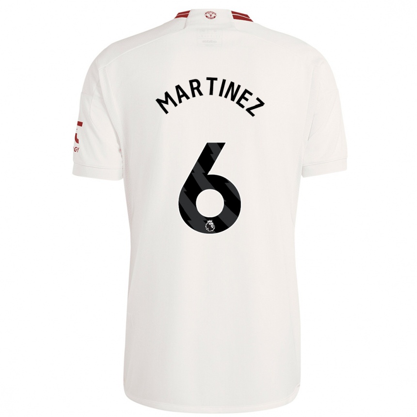 Niño Fútbol Camiseta Lisandro Martinez #6 Blanco Equipación Tercera 2023/24