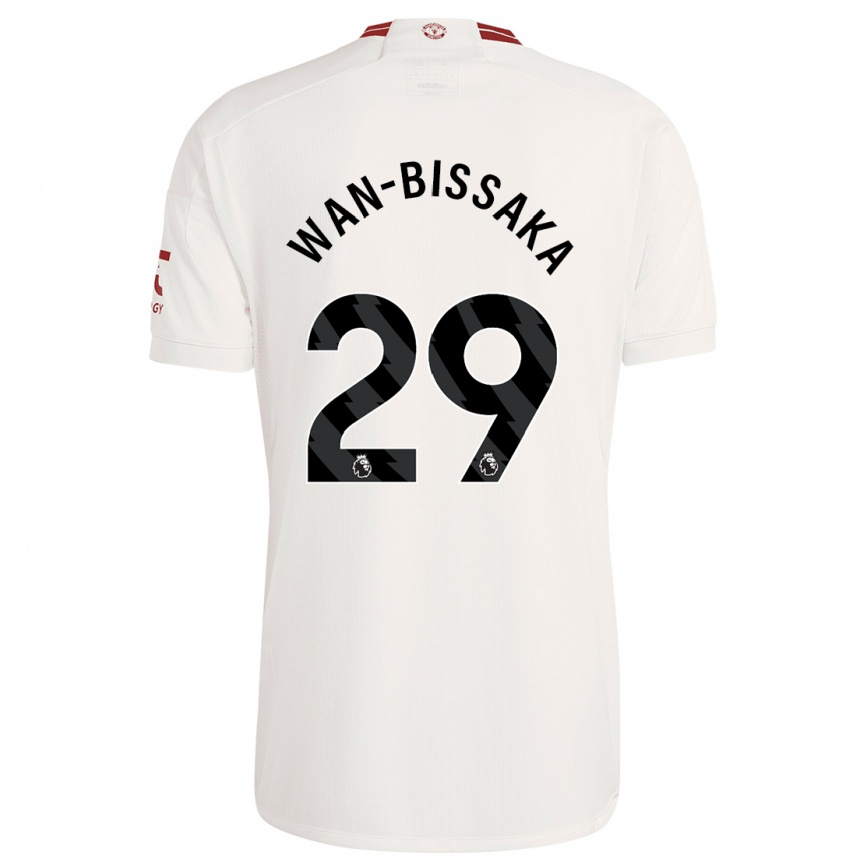 Niño Fútbol Camiseta Aaron Wan-Bissaka #29 Blanco Equipación Tercera 2023/24