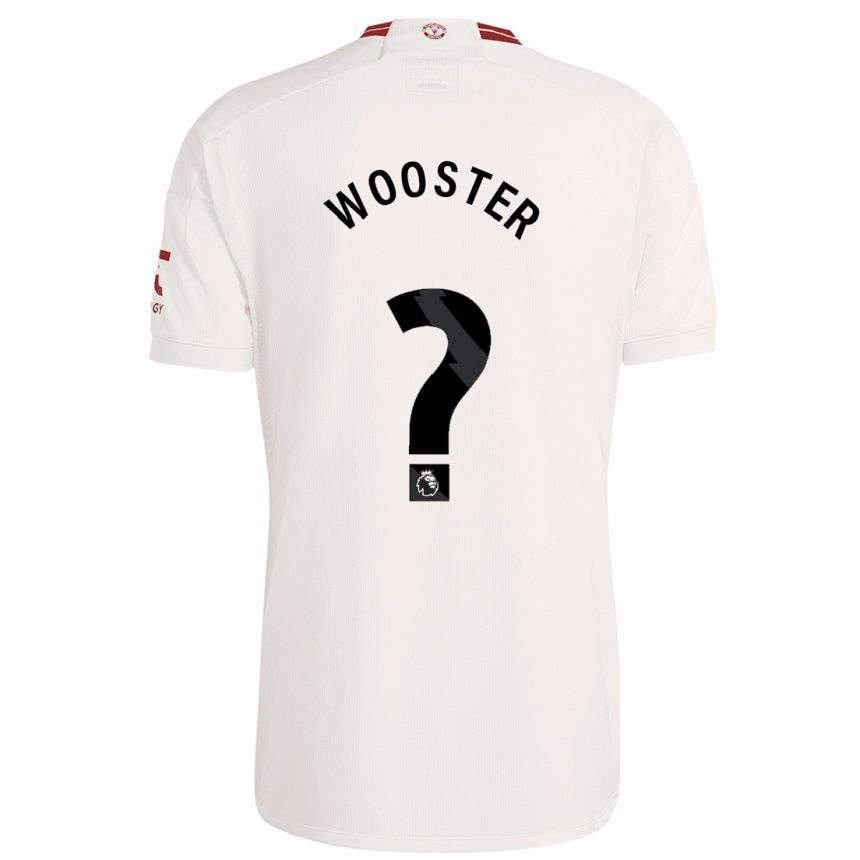 Niño Fútbol Camiseta Tom Wooster #0 Blanco Equipación Tercera 2023/24