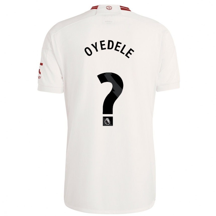 Niño Fútbol Camiseta Maxi Oyedele #0 Blanco Equipación Tercera 2023/24