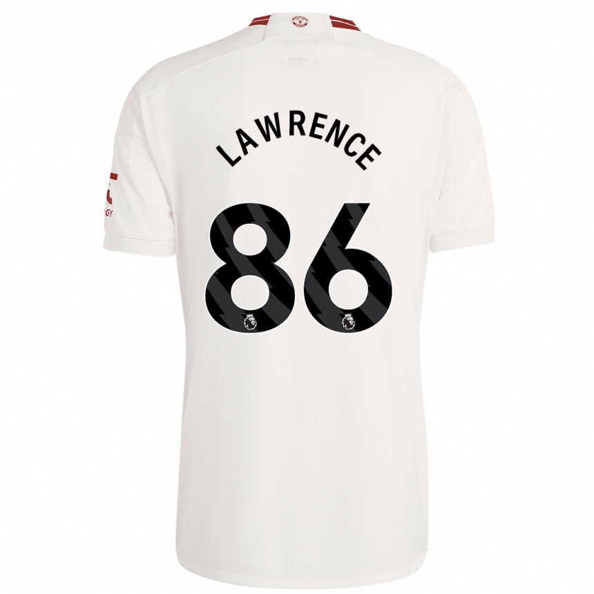 Niño Fútbol Camiseta Marcus Lawrence #86 Blanco Equipación Tercera 2023/24