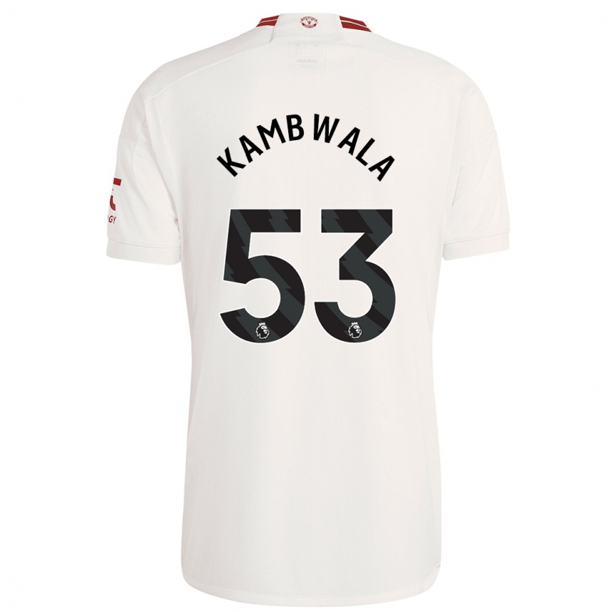 Niño Fútbol Camiseta Willy Kambwala #53 Blanco Equipación Tercera 2023/24