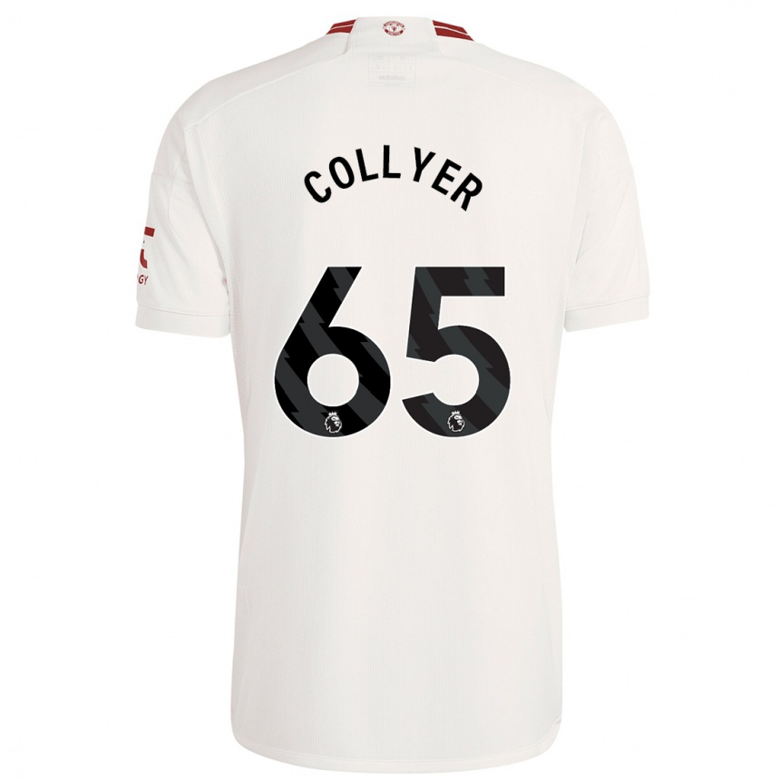 Niño Fútbol Camiseta Toby Collyer #65 Blanco Equipación Tercera 2023/24