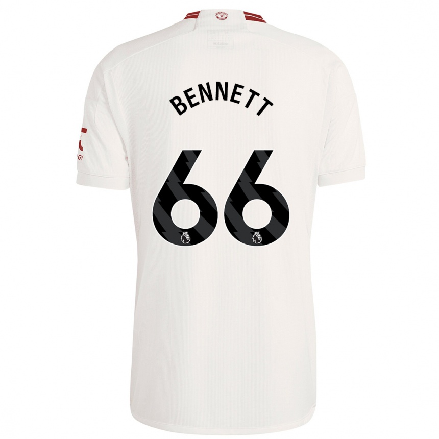 Niño Fútbol Camiseta Rhys Bennett #66 Blanco Equipación Tercera 2023/24