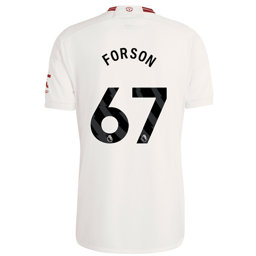 Niño Fútbol Camiseta Omari Forson #67 Blanco Equipación Tercera 2023/24