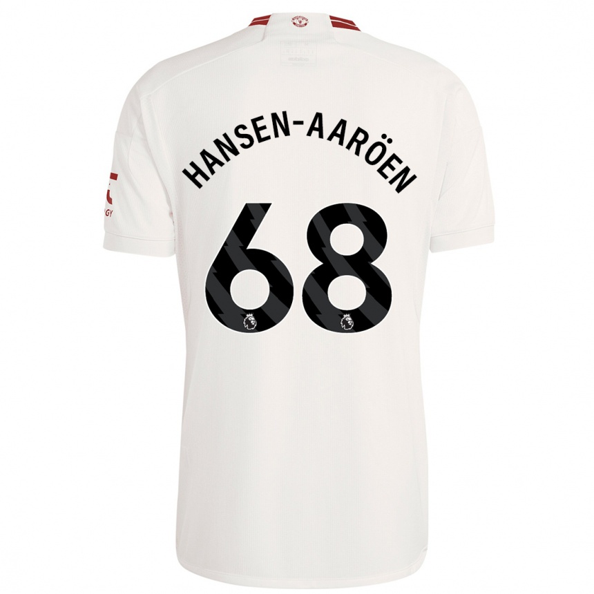 Niño Fútbol Camiseta Isak Hansen-Aaröen #68 Blanco Equipación Tercera 2023/24