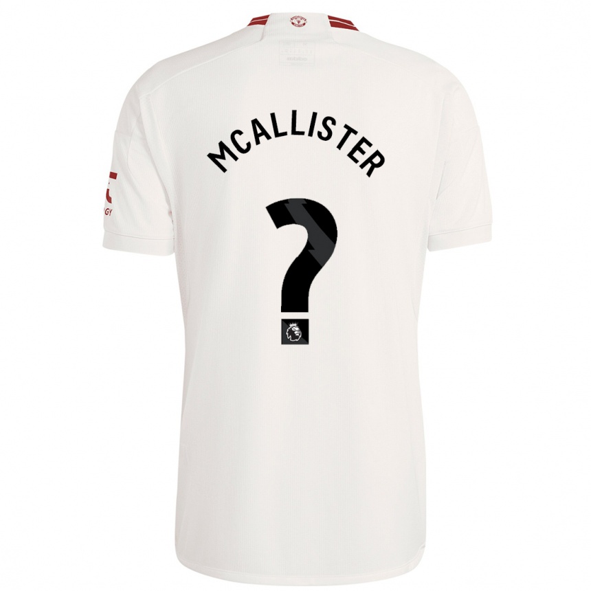 Niño Fútbol Camiseta Finley Mcallister #0 Blanco Equipación Tercera 2023/24