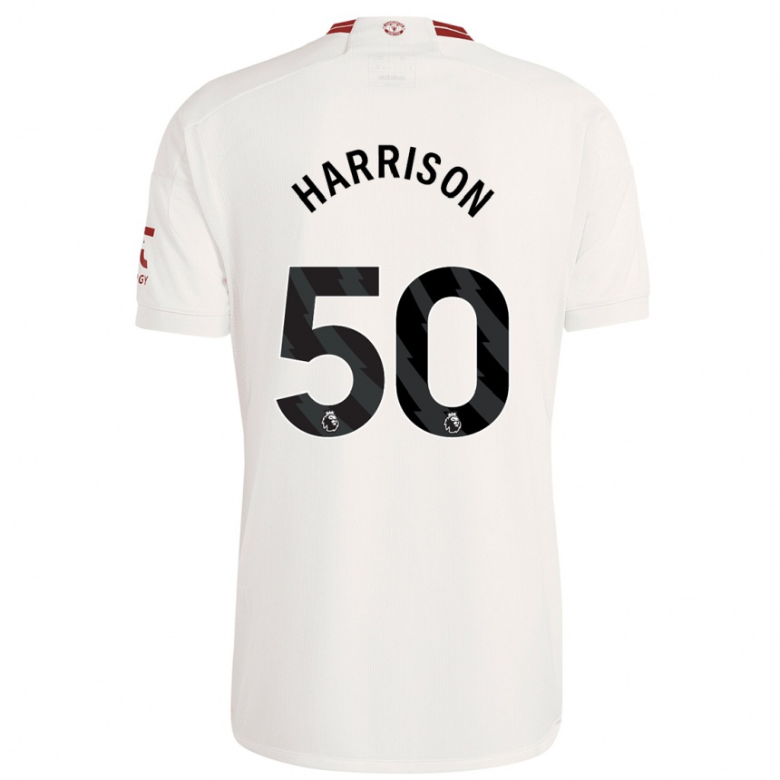 Niño Fútbol Camiseta Elyh Harrison #50 Blanco Equipación Tercera 2023/24