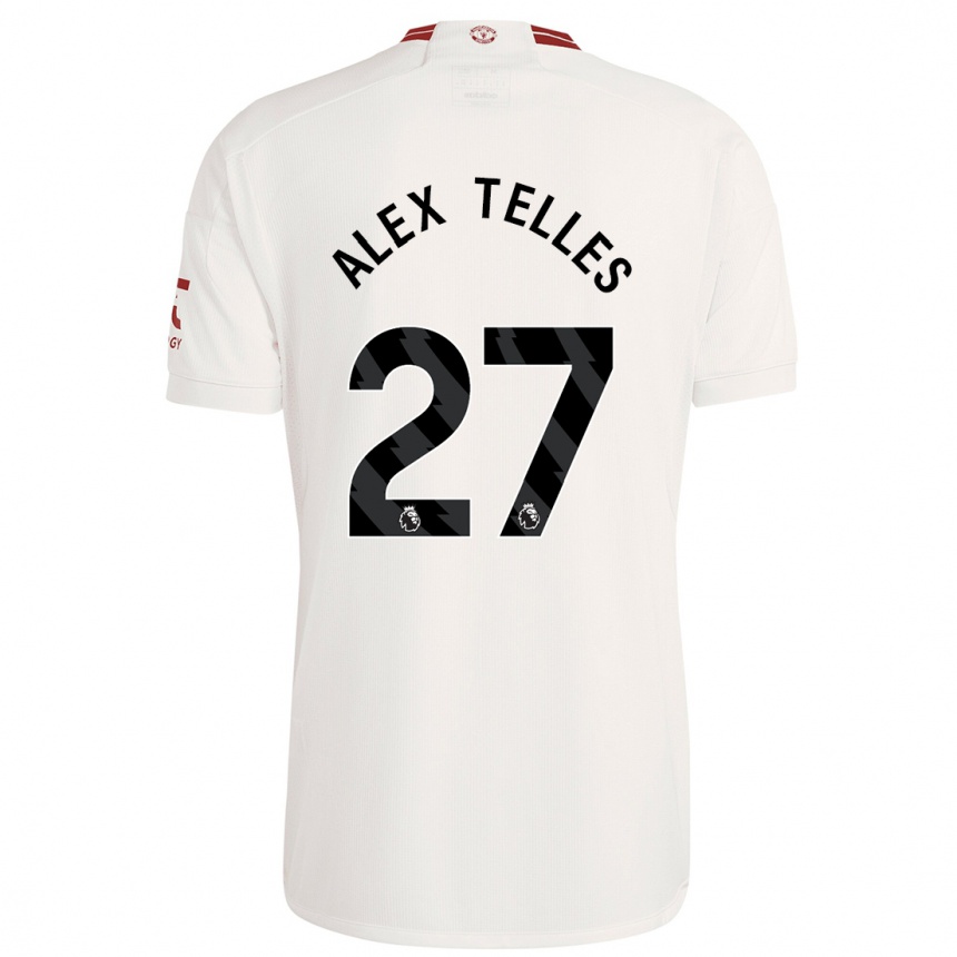 Niño Fútbol Camiseta Alex Nicolao Telles #27 Blanco Equipación Tercera 2023/24