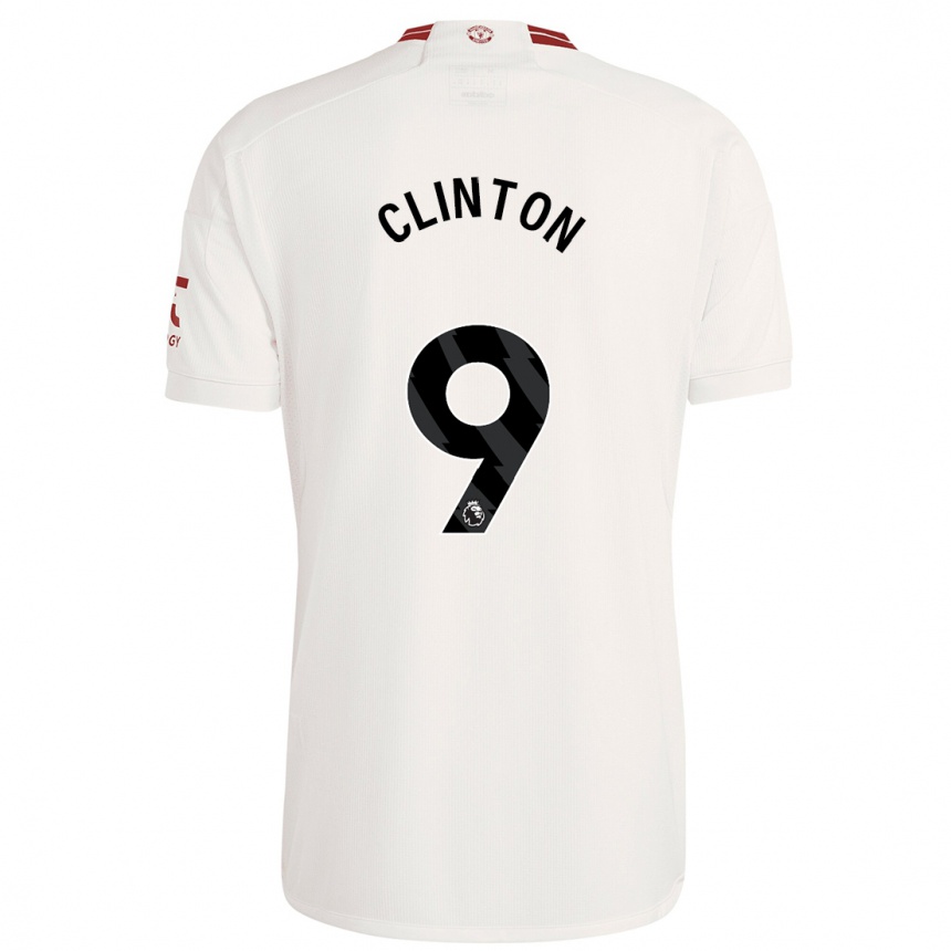 Niño Fútbol Camiseta Grace Clinton #9 Blanco Equipación Tercera 2023/24