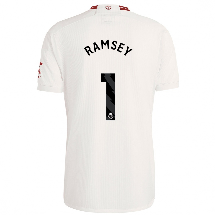 Niño Fútbol Camiseta Emily Ramsey #1 Blanco Equipación Tercera 2023/24