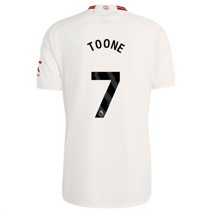 Niño Fútbol Camiseta Ella Toone #7 Blanco Equipación Tercera 2023/24