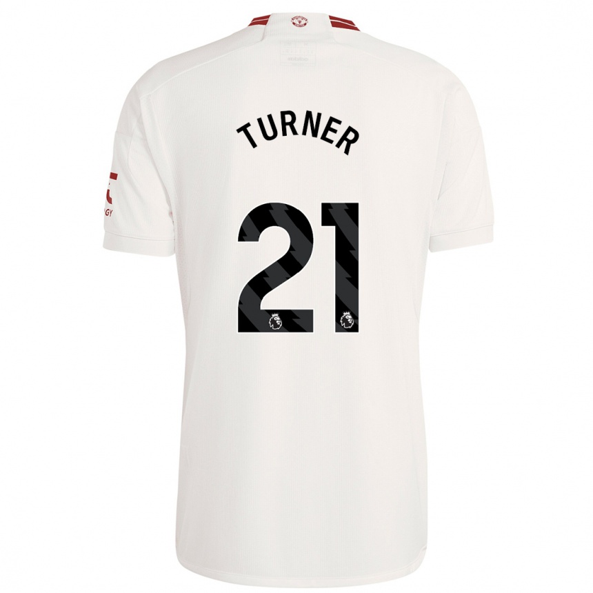 Niño Fútbol Camiseta Millie Turner #21 Blanco Equipación Tercera 2023/24