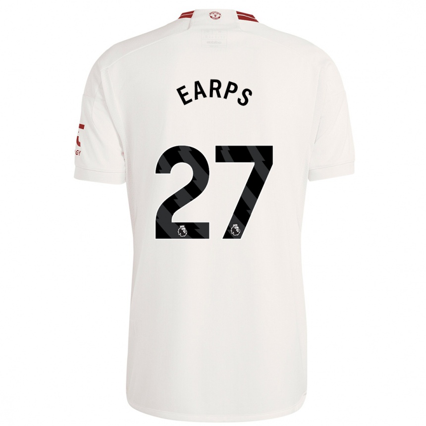 Niño Fútbol Camiseta Mary Earps #27 Blanco Equipación Tercera 2023/24