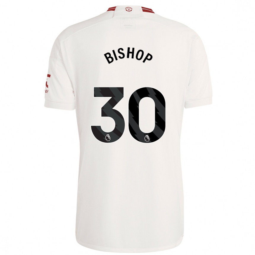 Niño Fútbol Camiseta Nathan Bishop #30 Blanco Equipación Tercera 2023/24