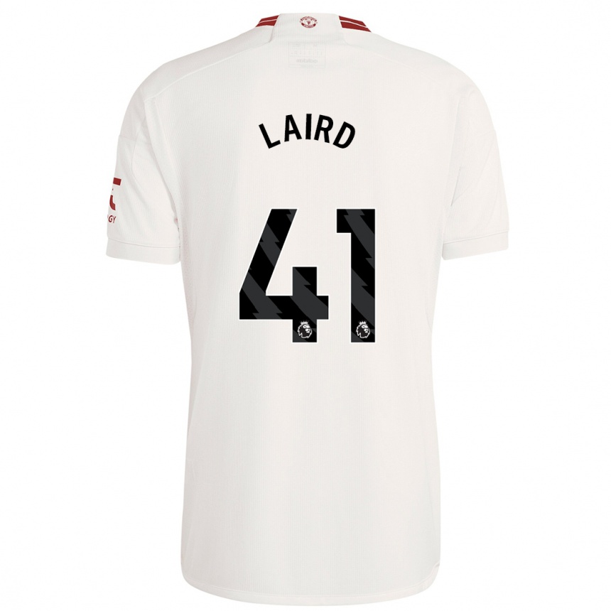 Niño Fútbol Camiseta Ethan Laird #41 Blanco Equipación Tercera 2023/24