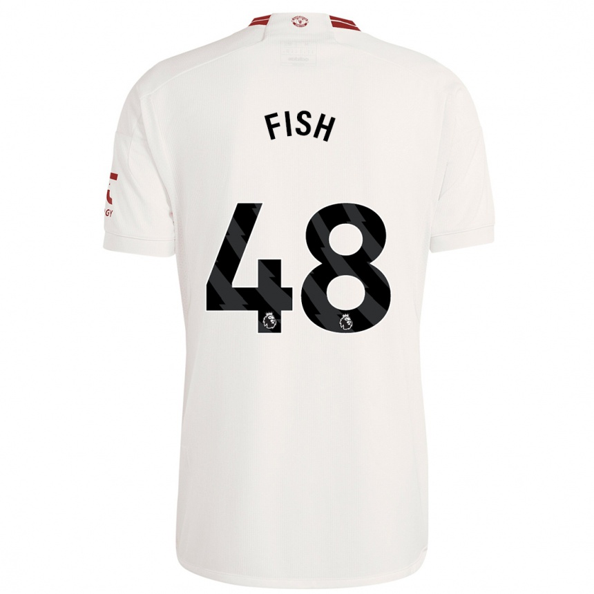 Niño Fútbol Camiseta Will Fish #48 Blanco Equipación Tercera 2023/24