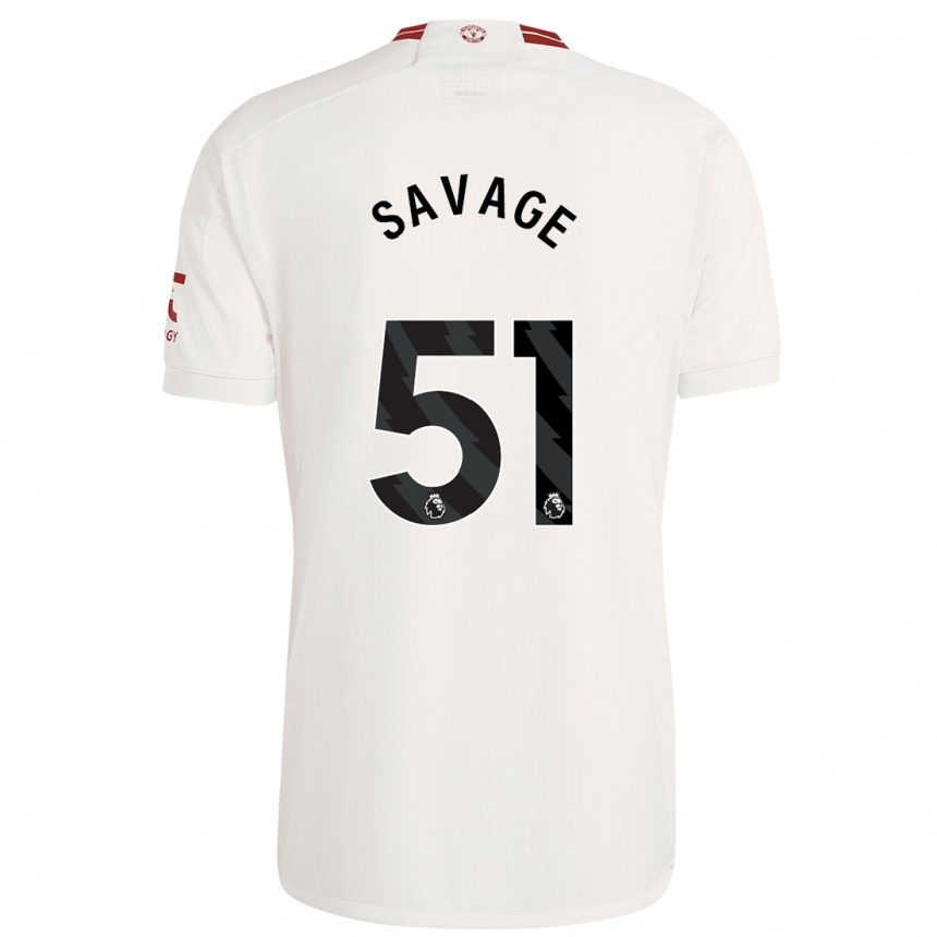 Niño Fútbol Camiseta Charlie Savage #51 Blanco Equipación Tercera 2023/24