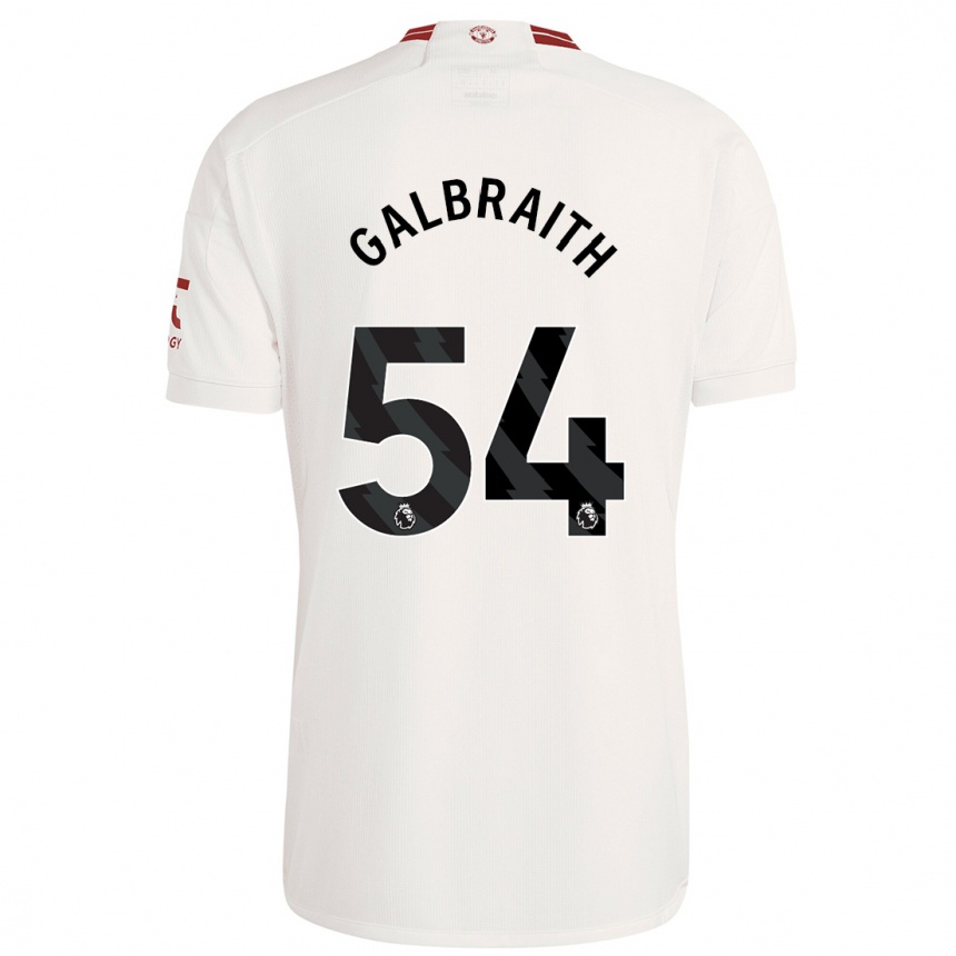 Niño Fútbol Camiseta Ethan Galbraith #54 Blanco Equipación Tercera 2023/24