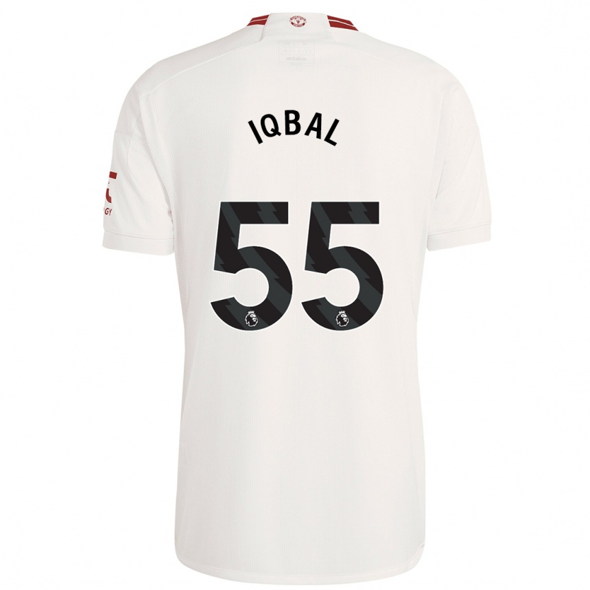 Niño Fútbol Camiseta Zidane Iqbal #55 Blanco Equipación Tercera 2023/24