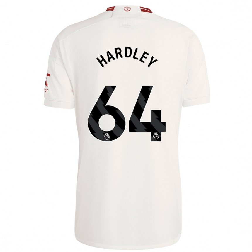 Niño Fútbol Camiseta Bjorn Hardley #64 Blanco Equipación Tercera 2023/24