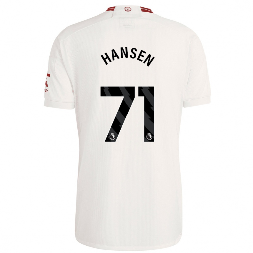 Niño Fútbol Camiseta Isak Hansen-Aaroen #71 Blanco Equipación Tercera 2023/24