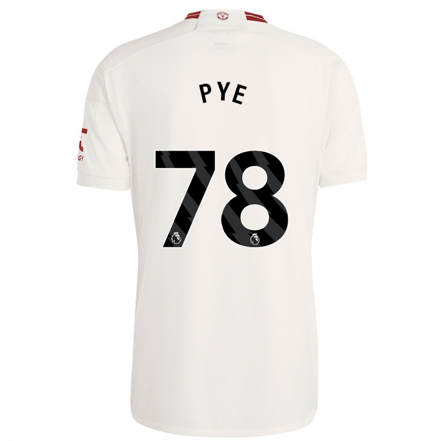 Niño Fútbol Camiseta Logan Pye #78 Blanco Equipación Tercera 2023/24