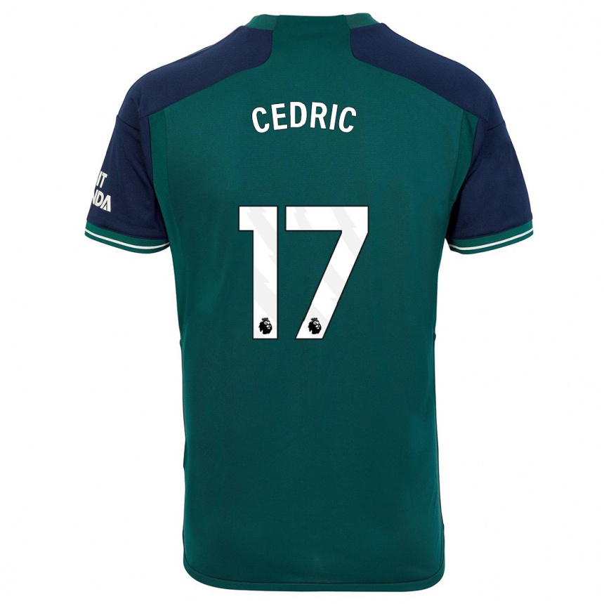 Niño Fútbol Camiseta Cedric Soares #17 Verde Equipación Tercera 2023/24