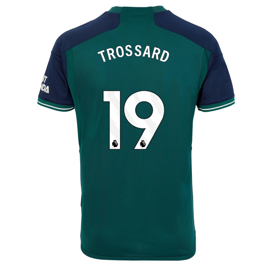 Niño Fútbol Camiseta Leandro Trossard #19 Verde Equipación Tercera 2023/24