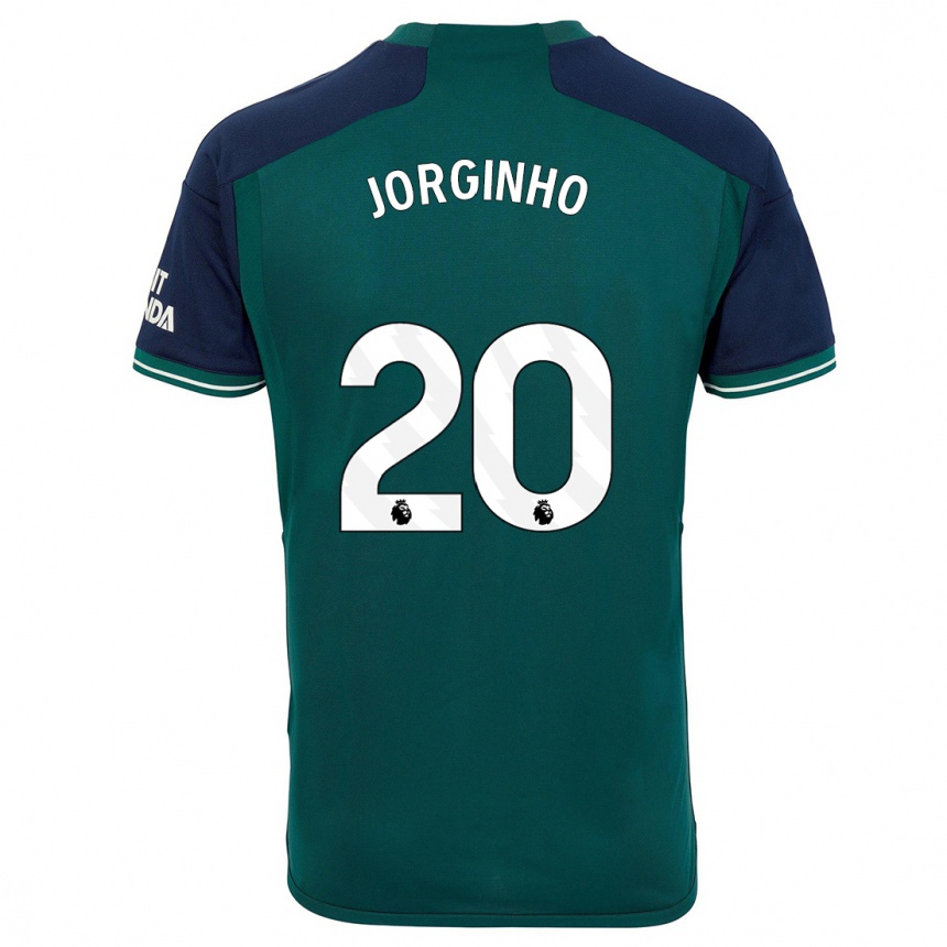 Niño Fútbol Camiseta Jorginho #20 Verde Equipación Tercera 2023/24