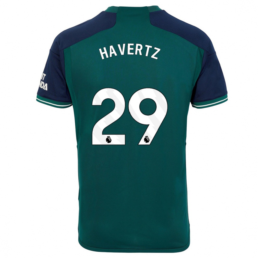 Niño Fútbol Camiseta Kai Havertz #29 Verde Equipación Tercera 2023/24