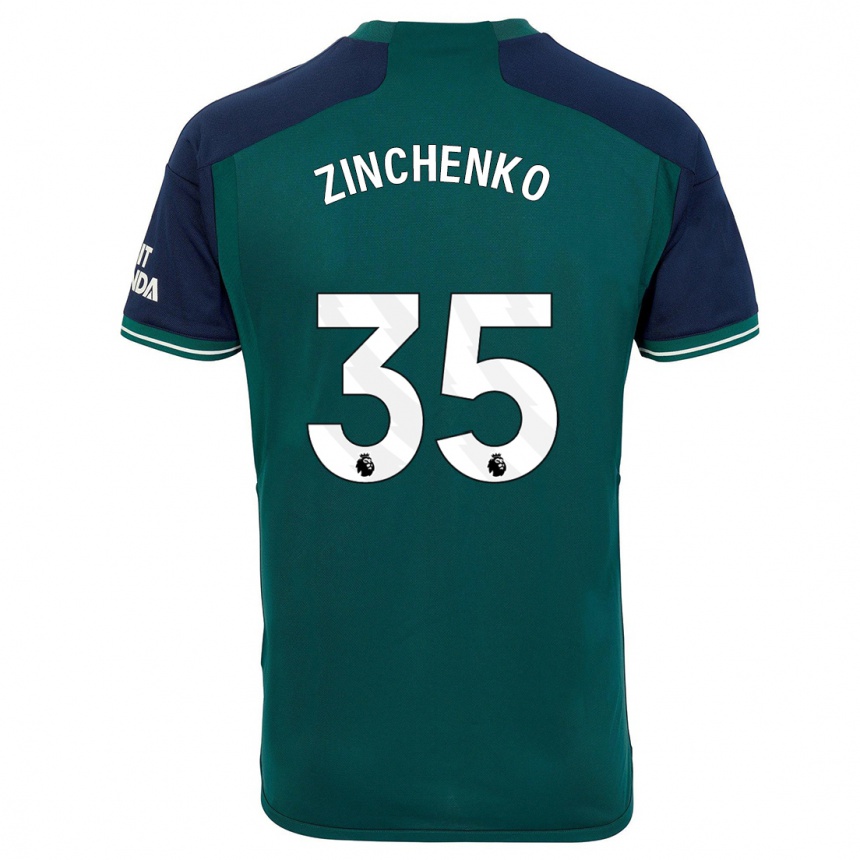 Niño Fútbol Camiseta Oleksandr Zinchenko #35 Verde Equipación Tercera 2023/24