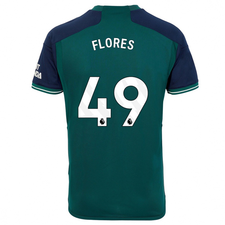 Niño Fútbol Camiseta Marcelo Flores #49 Verde Equipación Tercera 2023/24