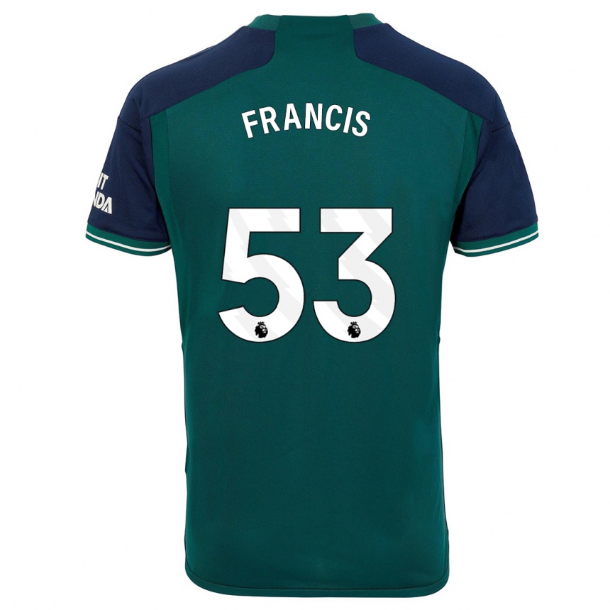 Niño Fútbol Camiseta Jack Henry Francis #53 Verde Equipación Tercera 2023/24