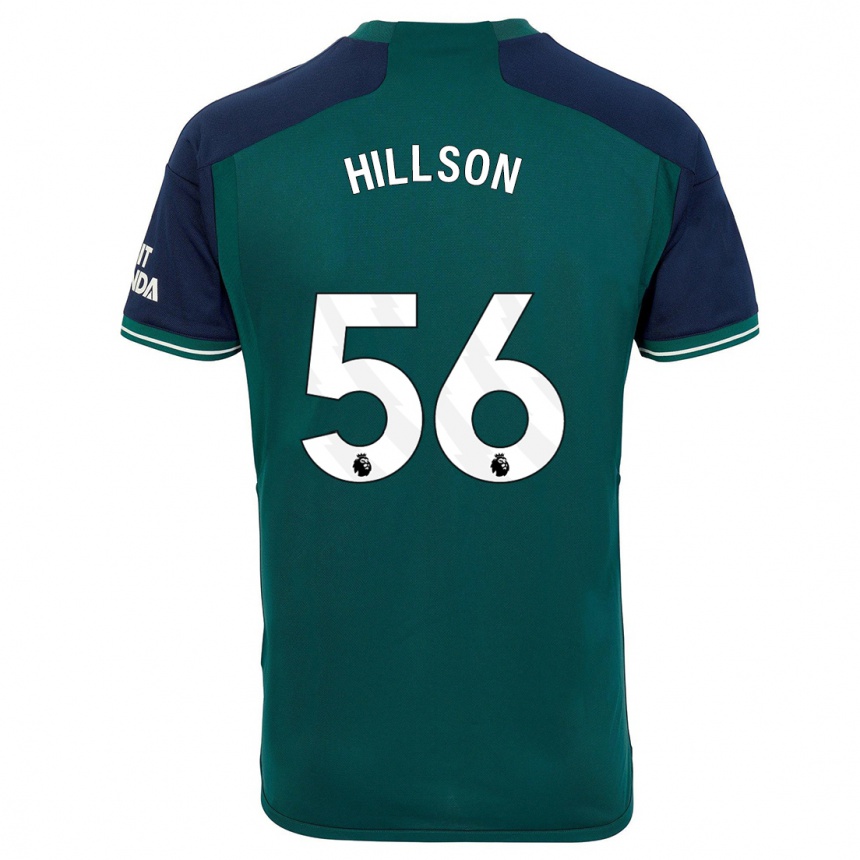 Niño Fútbol Camiseta James Hillson #56 Verde Equipación Tercera 2023/24