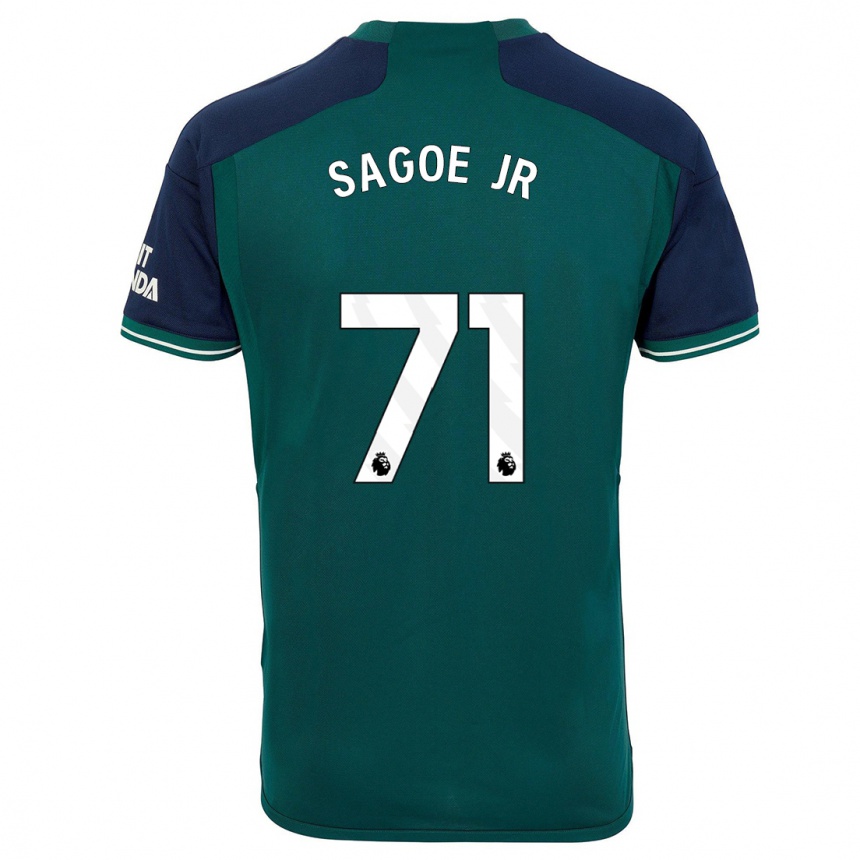 Niño Fútbol Camiseta Charles Sagoe Jr #71 Verde Equipación Tercera 2023/24