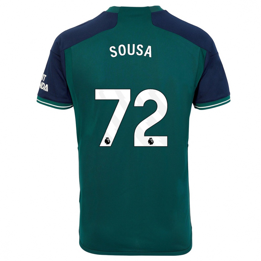 Niño Fútbol Camiseta Lino Sousa #72 Verde Equipación Tercera 2023/24