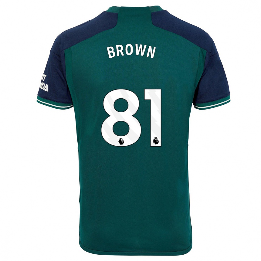 Niño Fútbol Camiseta Luis Brown #81 Verde Equipación Tercera 2023/24